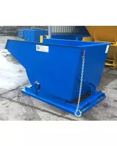 ECONOMY TIPPING SKIP MADE FROM 3MM STEEL PLATE BODY AND REINFORCED  WITH ANGLE ON TOP