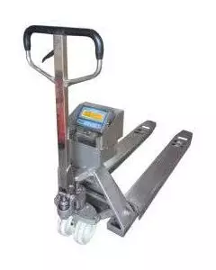 STAINLESS STEEL MANUAL PALLET TRUCK WITH SCALES